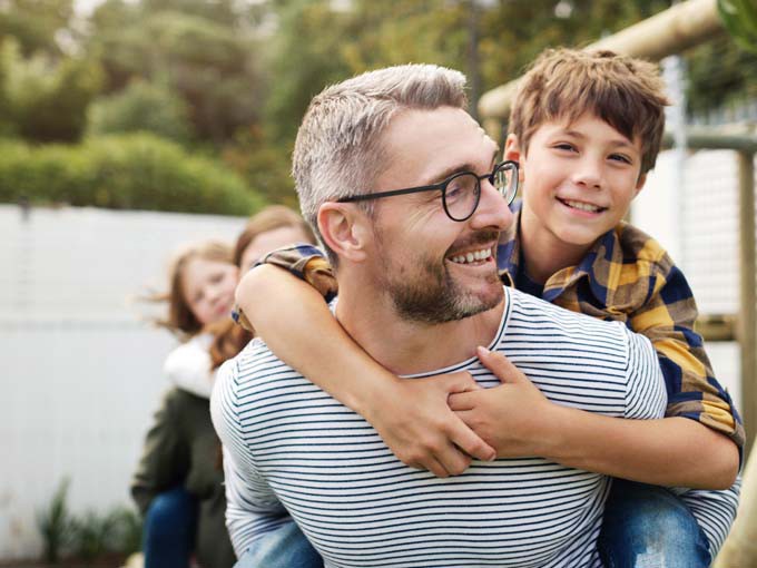 Family fun in the backyard