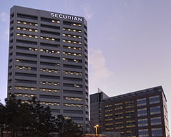 Securian Financial at sunset